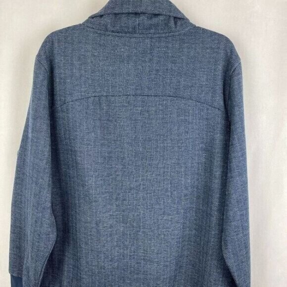 Avia Womens XL/XG Blue Textured Long Sleeve Pullover Sweater With Ribbed Cuffs & - Picture 8 of 8